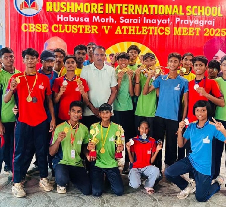 सीबीएसई क्लस्टर-5 एथलेटिक्स में सेठ एमआर जयपुरिया ओवरऑल चैम्पियनशिप