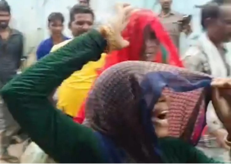 विद्युत कनेक्शन काटने पहुंची टीम व महिलाओं के बीच झड़प