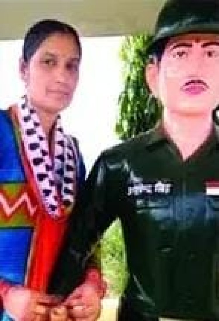 कारगिल युद्ध में शहीद हुए अरविंद सिंह की प्रतिमा पर बहनों ने बांधी राखी