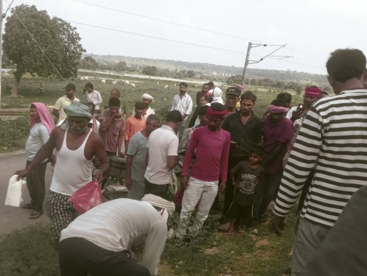 ट्रेन से कटकर अधेड़ की मौत, पुलिस ने शव लिया कब्जे में