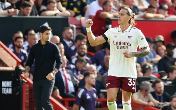 प्रीमियर लीग: आर्सेनल ने मैनचेस्टर यूनाइटेड को हराकर विजयी शुरुआत की, कैलाफियोरी बने हीरो