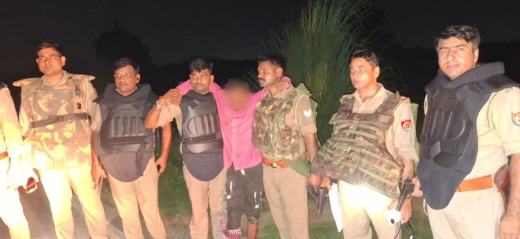 प्रयागराज: मुठभेड़ में पच्चीस हजार का इनामी बदमाश गोली लगने से घायल