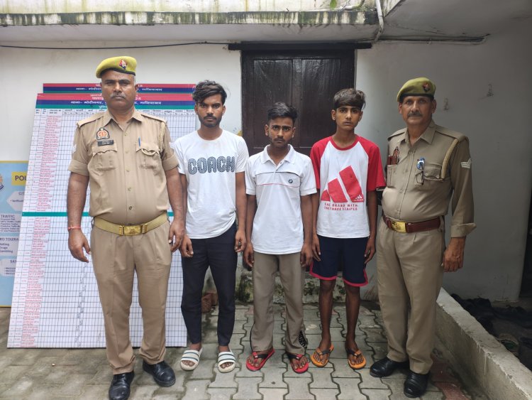 नाबालिग के साथ कुकर्म कर वीडियो वायरल करने वाले तीन युवक गिरफ्तार