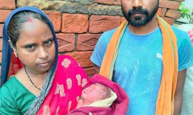 बाढ़ के पानी में बहकर आयी नवजात को महिला ने अपनाया