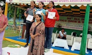 उत्तर मध्य रेलवे की महिला एथलेटिक का ऊंची कूद में प्रथम स्थान