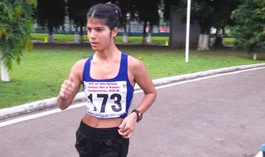 एनसीआर की महिला एथलेटिक का 35 किमी रेस वाक में द्वितीय स्थान