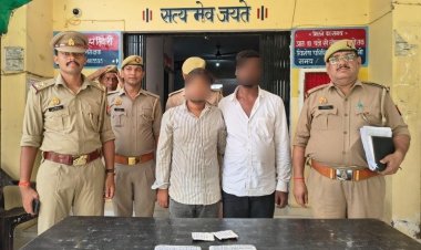 दो गाेतस्कर तमंचे और कारतूस सहित गिरफ्तार, 14 गोवंश बरामद