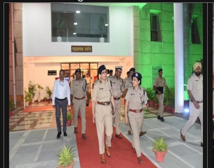 रेल सुरक्षा बल, नई दिल्ली की महानिदेशक ने निरीक्षण कर अपराधों पर नियंत्रण के दिये निर्देश