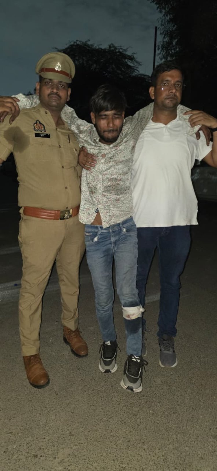 पुलिस मुठभेड़ में चार बदमाश गिरफ्तार, दो पुलिस की गोली से हुए लंगड़े