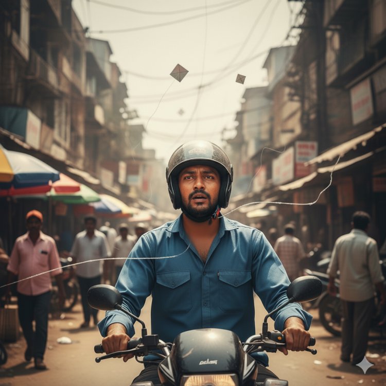 प्रयागराज: नहीं थम रहा जानलेवा चाइनीज मांझे का आतंक, सड़कों पर मंडरा रही मौत का साया