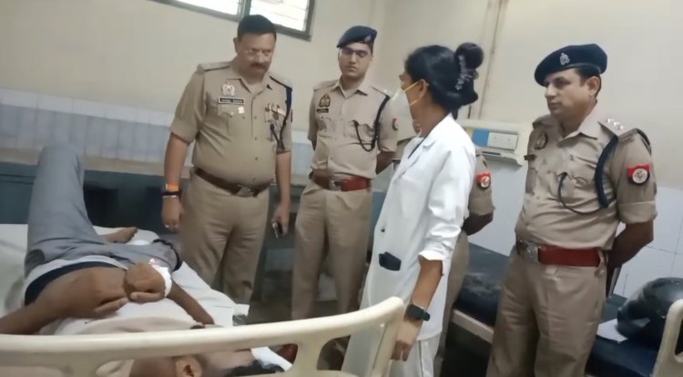 मुठभेड़ में एक गौ तस्कर गिरफ्तार, पैर में लगी गोली