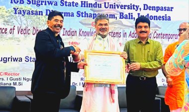 प्रो. रजनीश कुमार शुक्ल को इंडोनेशिया में मिला 'सर्टिफिकेट ऑफ एप्रिशिएशन अवार्ड'