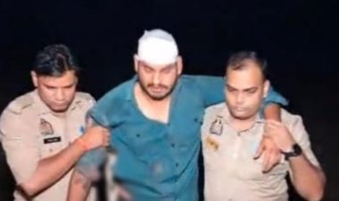 दरोगा की पिस्तौल छीनकर भाग रहा हत्यारोपित मुठभेड़ में घायल