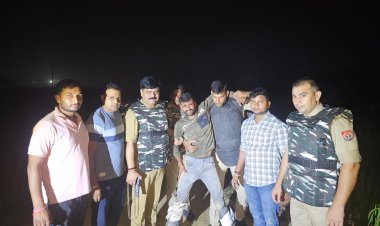 बलिया : शिक्षक हत्याकांड में आरोपित पचास हजार के इनामी बदमाश को पुलिस ने मुठभेड़ में दबोचा