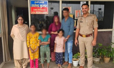 घर से लापता तीन मासूम बच्चियों को पुलिस ने सकुशल किया बरामद