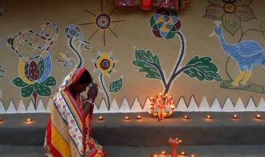 झाड़ग्राम में धूमधाम से मनाया गया पारंपरिक ‘बांधना पर्व’