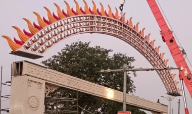 ‘तिलक द्वार’ बना प्रभु श्रीराम के दिव्य आगमन का प्रतीक