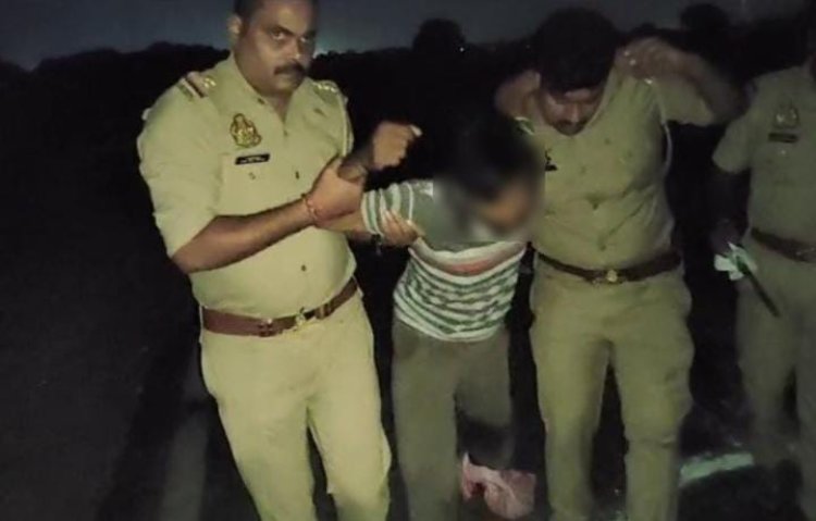 मुठभेड़ में गोतस्कर गोली लगने से घायल, तमंचा कारतूस बरामद