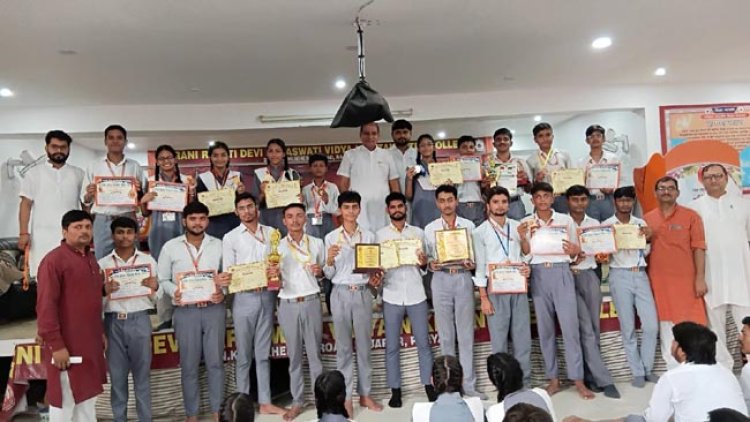 रानी रेवती देवी के छात्रों ने 3 स्वर्ण, 1 रजत एवं 4 कांस्य पदक प्राप्त कर विद्यालय का गौरव बढ़ाया