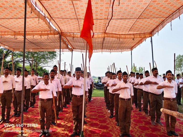 पंच परिवर्तन आधारित है संघ का पथ संचलन: जिला कार्यवाह