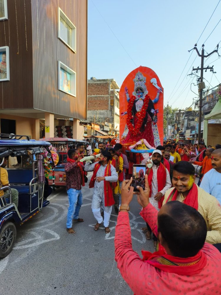 फारबिसगंज में चार दिवसीय माँ काली पूजा संपन्न, नम आँखों से दी गई माँ को विदाई