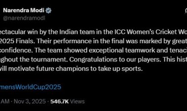 प्रधानमंत्री मोदी ने विश्व चैंपियन महिला टीम को दी बधाई, बोले- ‘यह जीत हर भारतीय के लिए गर्व का क्षण’