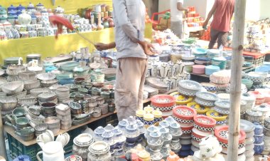 स्टील के बर्तनों से है चीनी मिट्टी के बर्तनों का मुकाबला, गमले कप सर्वाधिक लोकप्रिय