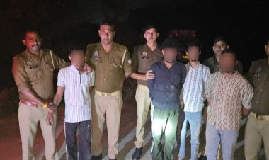 मुठभेड़ में बिजली के तार चोरी करने वाले 7 शातिर अभियुक्त गिरफ्तार, तीन को गोली लगी