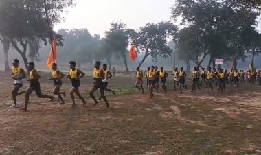 अग्निवीर सेना भर्ती रैली में गाजीपुर व देवरिया के युवाओं ने दिखाया दमखम, दौड़ में 651 हुए सफल