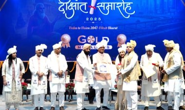 बांदा के नैतिक द्विवेदी काे सैम ग्लोबल यूनिवर्सिटी के दीक्षांत समारोह में मिला गोल्ड मेडल