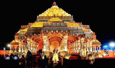 श्रीराम मंदिर के शिखर पर कल फहरेगा धर्म ध्वज, मुख्यमंत्री योगी और संघ प्रमुख पहुंचे अयोध्या