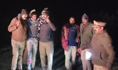 सोनभद्र में पुलिस मुठभेड़ दो गौ तस्कर गिरफतार