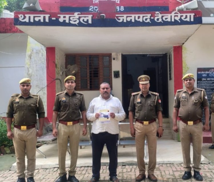 देवरिया : पुलिस मुठभेड़ में अभियुक्त गिरफ्तार