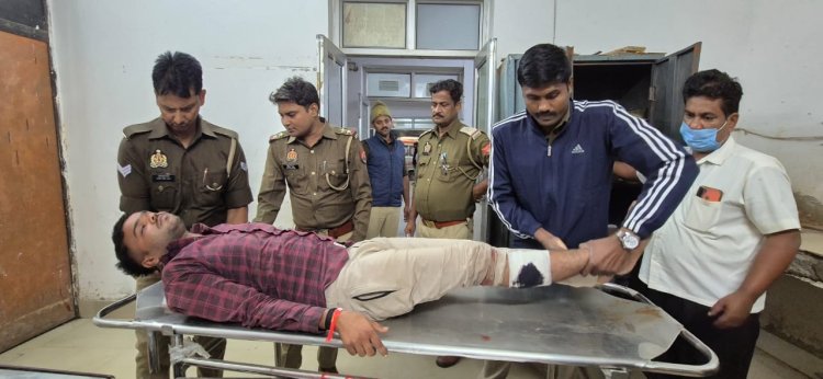 मुठभेड़: पुलिस की पिस्टल लेकर फरार गैंगस्टर घायल