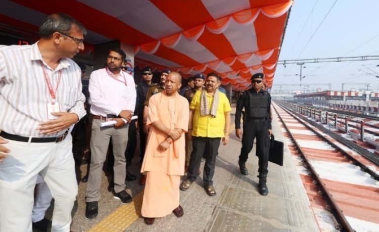 प्रधानमंत्री मोदी के प्रस्तावित कार्यक्रम स्थल का मुख्यमंत्री ने किया स्थलीय निरीक्षण