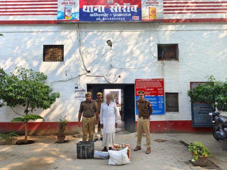 नकली देशी घी एवं अन्य सामान के साथ एक गिरफ्तार, लगभग 15 लाख का सामान बरामद