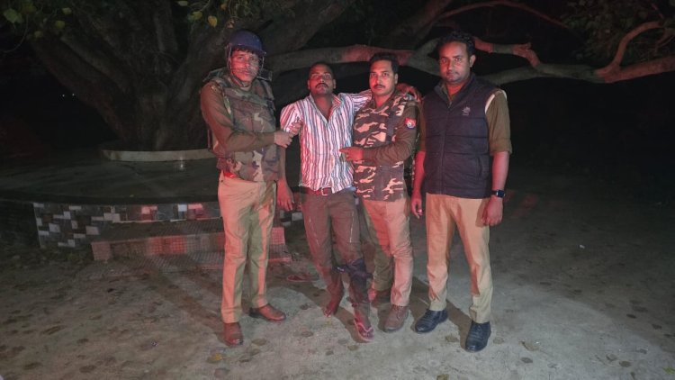 पुलिस के साथ मुठभेड़ में गौ तस्कर घायल