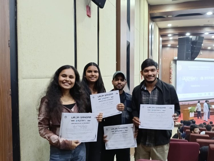 'ऊर्जोत्सव' टेक्निकल फेस्ट में आरईसी बांदा की इनोवेटर्स टीम का उत्कृष्ट प्रदर्शन