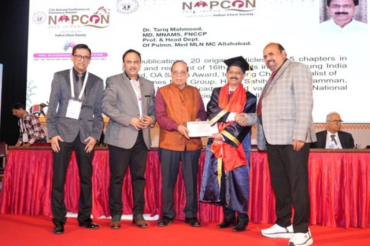 डॉ तारिक महमूद जयपुर में फेलोशिप अवार्ड से हुए सम्मानित