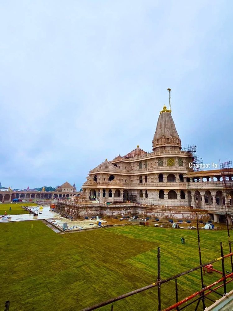 राम मंदिर के शिखर पर ध्वजारोहण 25 नवंबर को, प्रशासन ने रिहर्सल कर परखी कमियां