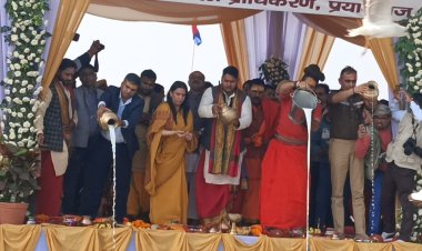 माघ मेला 2026 का शंखनाद: संगम तट पर भव्य गंगा पूजन के साथ तैयारियों का हुआ श्रीगणेश