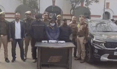 प्रयागराज में तीन साईबर अपराधी गिरफ्तार, पांच मोबाइल एवं अन्य दस्तावेज बरामद