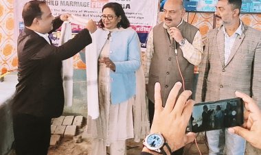 बाल विवाह मुक्त भारत के सौ दिवसीय जागरूकता अभियान का हुआ शुभारम्भ