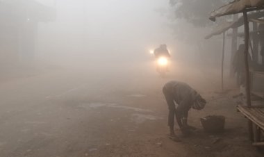 जौनपुर में घना कोहरा, विजिबिलिटी शून्य