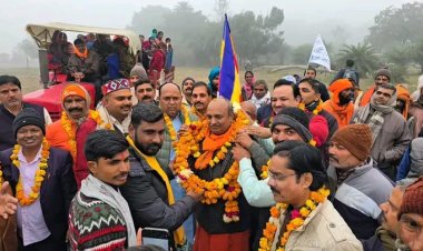 बाराबंकी से शुरु हुई चार दिवसीय पदयात्रा, समापन पर रक्षामंत्री को सौंपेगे ज्ञापन