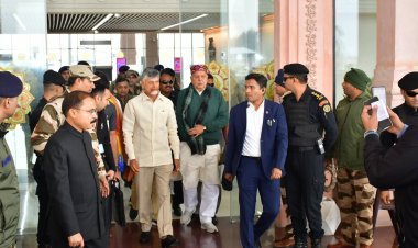 आंध्र प्रदेश के मुख्यमंत्री चंद्रबाबू नायडू अयोध्या पहुंचे, राम मंदिर में करेंगे दर्शन-पूजन