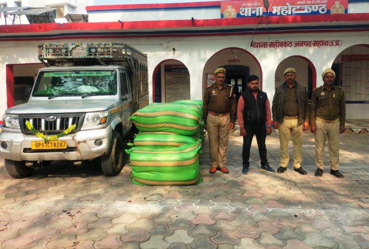 12 लाख का अवैध गुटखा एवं सुपारी बरामद, एक अभियुक्त गिरफ्तार