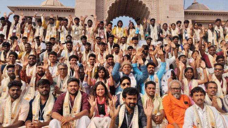 तमिलनाडु से आए पहले दल ने श्री काशी विश्वनाथ धाम में हाजिरी लगाई