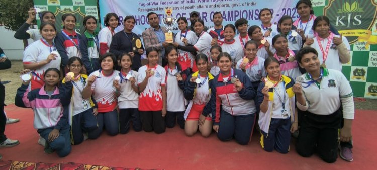 अंतरविद्यालयीन रस्साकसी प्रतियोगिता संपन्न