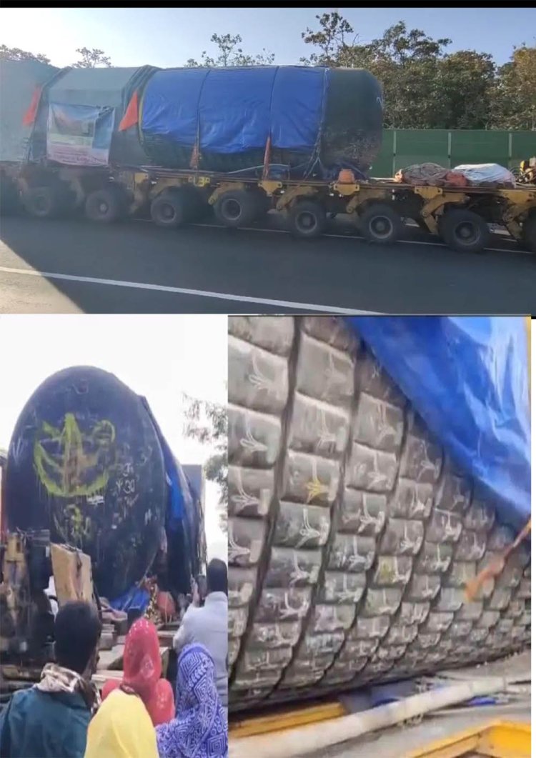 मप्रः विश्व का सबसे बड़ा शिवलिंग सिवनी पहुंचा, दर्शन के लिए उमड़ी श्रद्धालुओं की भीड़